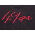 NFL SAN FRANCISCO 49ERS ECLIPSE MEN'S PULL OVER HOODIE (WASHED BLACK)
