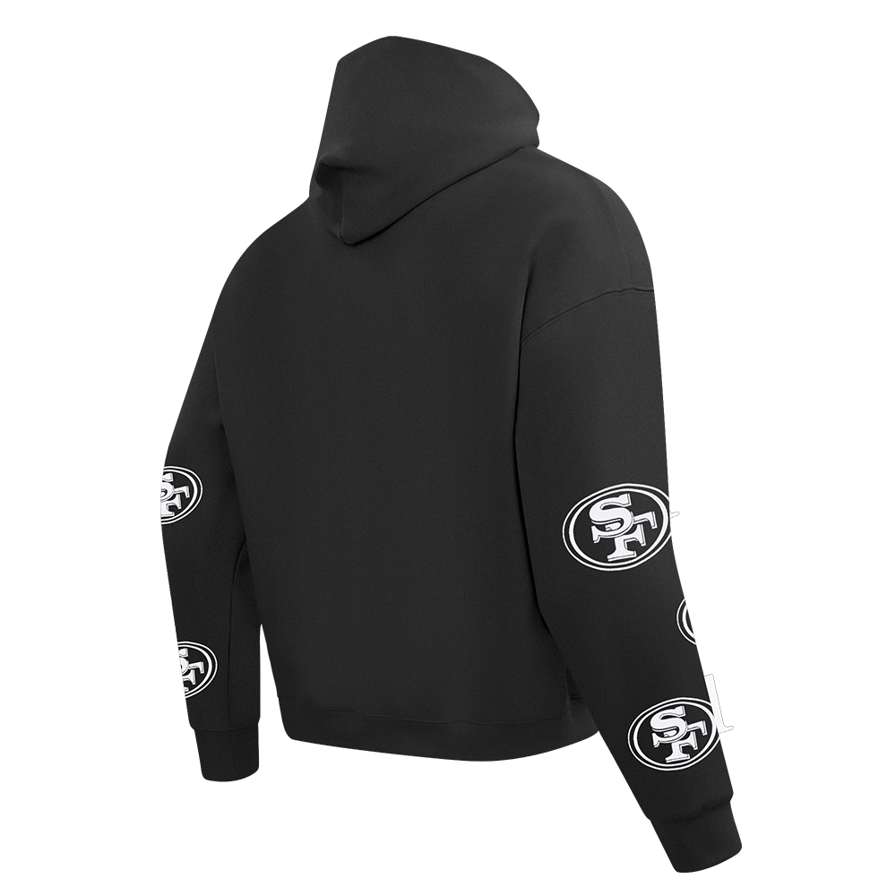 NFL SAN FRANCISCO 49ERS CHANDAIL À CAPUCHON À GLISSIÈRE POUR HOMME (NOIR)