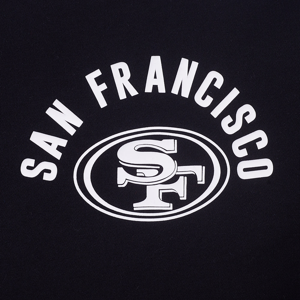 NFL SAN FRANCISCO 49ERS CHANDAIL À CAPUCHON À GLISSIÈRE POUR HOMME (NOIR)