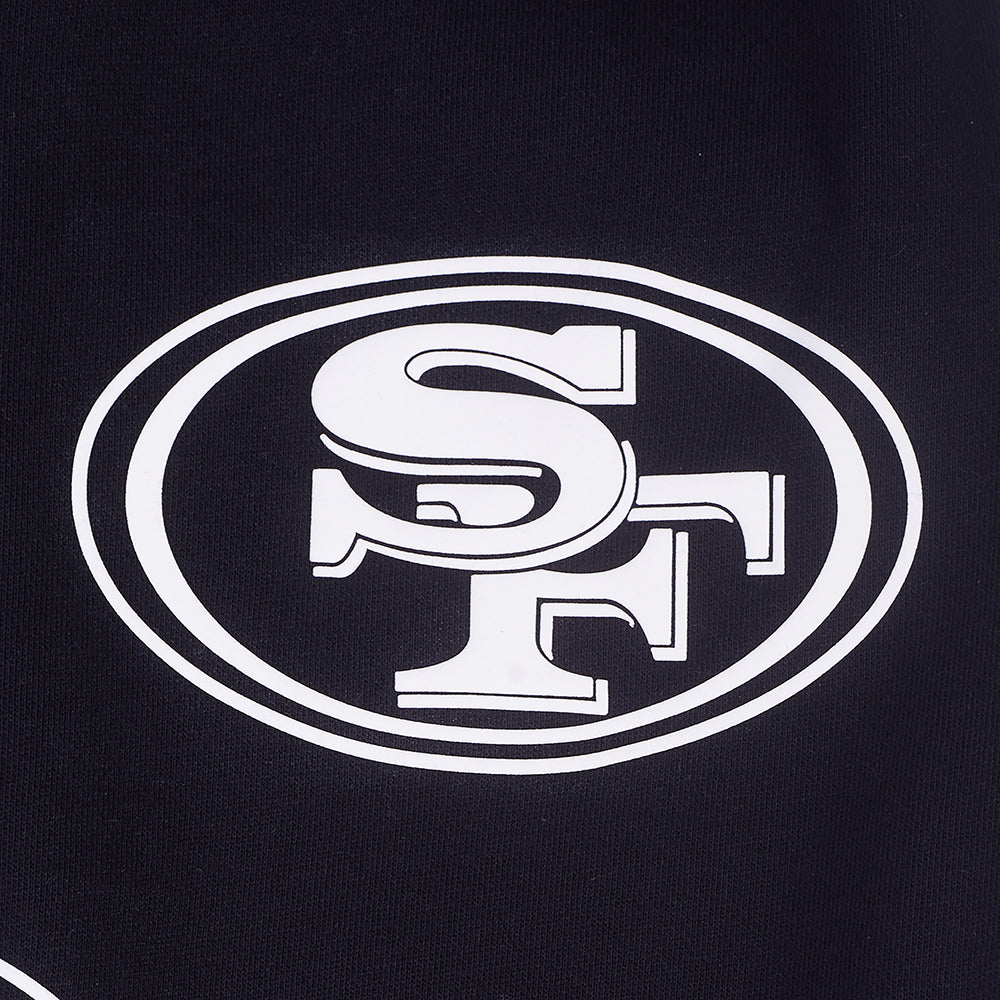 NFL SAN FRANCISCO 49ERS CHANDAIL À CAPUCHON À GLISSIÈRE POUR HOMME (NOIR)