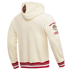NFL SAN FRANCISCO 49ERS RETRO CLASSIC MEN'S PULLOVER HOODIE (EGGSHELL/RED)