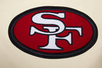 NFL SAN FRANCISCO 49ERS RETRO CLASSIC MEN'S PULLOVER HOODIE (EGGSHELL/RED)