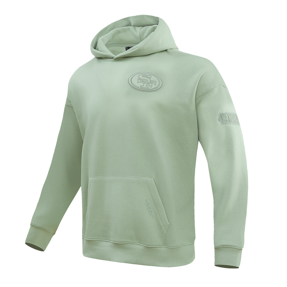 NFL SAN FRANCISCO 49ERS NEUTRAL DROP SHOULDER MEN'S PO HOODIE (MOSS)