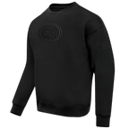 NFL SAN FRANCISCO 49ERS NEUTRAL CHANDAIL À COL ROND EN MOLLETON À ÉPAULES TOMBANTES (NOIR)