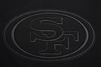 NFL SAN FRANCISCO 49ERS NEUTRAL CHANDAIL À COL ROND EN MOLLETON À ÉPAULES TOMBANTES (NOIR)