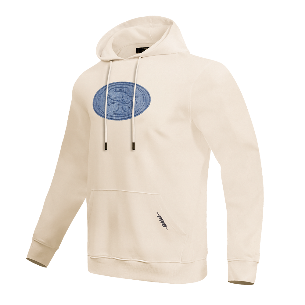 NFL SAN FRANCISCO 49ERS VARSITY BLUES MEN'S PULLOVER HOODIE (LINEN)