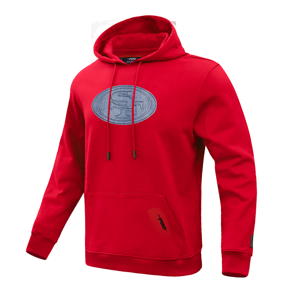 NFL SAN FRANCISCO 49ERS VARSITY BLUES MEN'S PULLOVER HOODIE (RED)