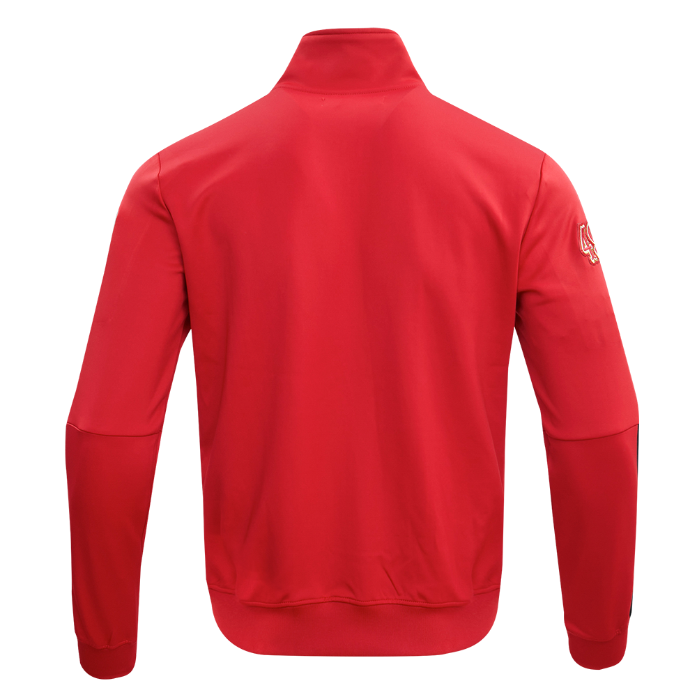 NFL SAN FRANCISCO 49ERS CLASSIC MEN'S DK TRACK JACKET (RED/BLACK)