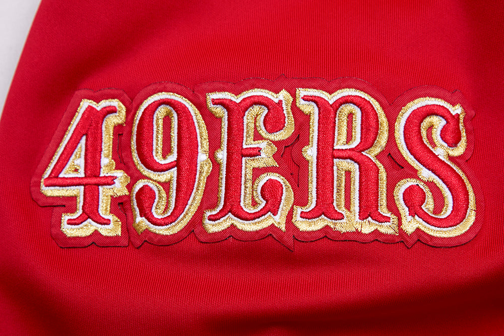 NFL SAN FRANCISCO 49ERS CLASSIC MEN'S DK TRACK JACKET (RED/BLACK)