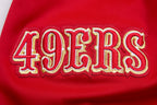 NFL SAN FRANCISCO 49ERS CLASSIC MEN'S DK TRACK JACKET (RED/BLACK)