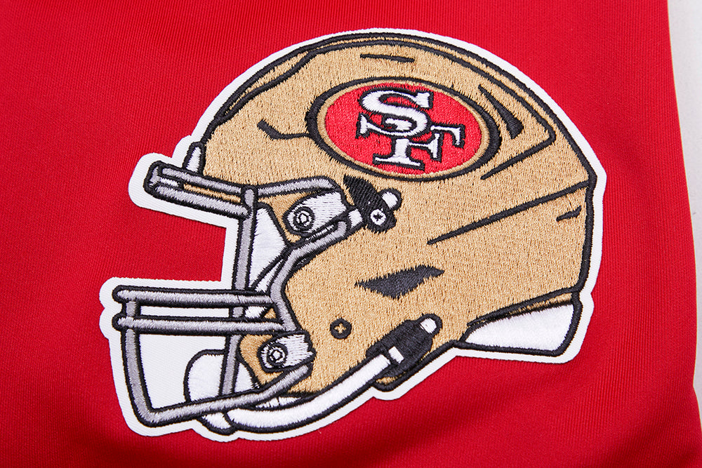 NFL SAN FRANCISCO 49ERS CLASSIC MEN'S DK TRACK JACKET (RED/BLACK)