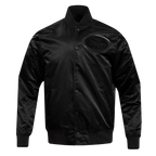 NFL SAN FRANCISCO 49ERS TRIPLE BLACK MEN'S SATIN JACKET (TRIPLE BLACK MEN'S)