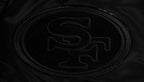 NFL SAN FRANCISCO 49ERS TRIPLE BLACK MEN'S SATIN JACKET (TRIPLE BLACK MEN'S)