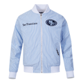 NFL SAN FRANCISCO 49ERS COUNTRY CLUB MEN'S SEERSUCKER JACKET (SEERSUCKER BLUE)