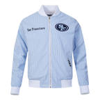 NFL SAN FRANCISCO 49ERS COUNTRY CLUB MEN'S SEERSUCKER JACKET (SEERSUCKER BLUE)