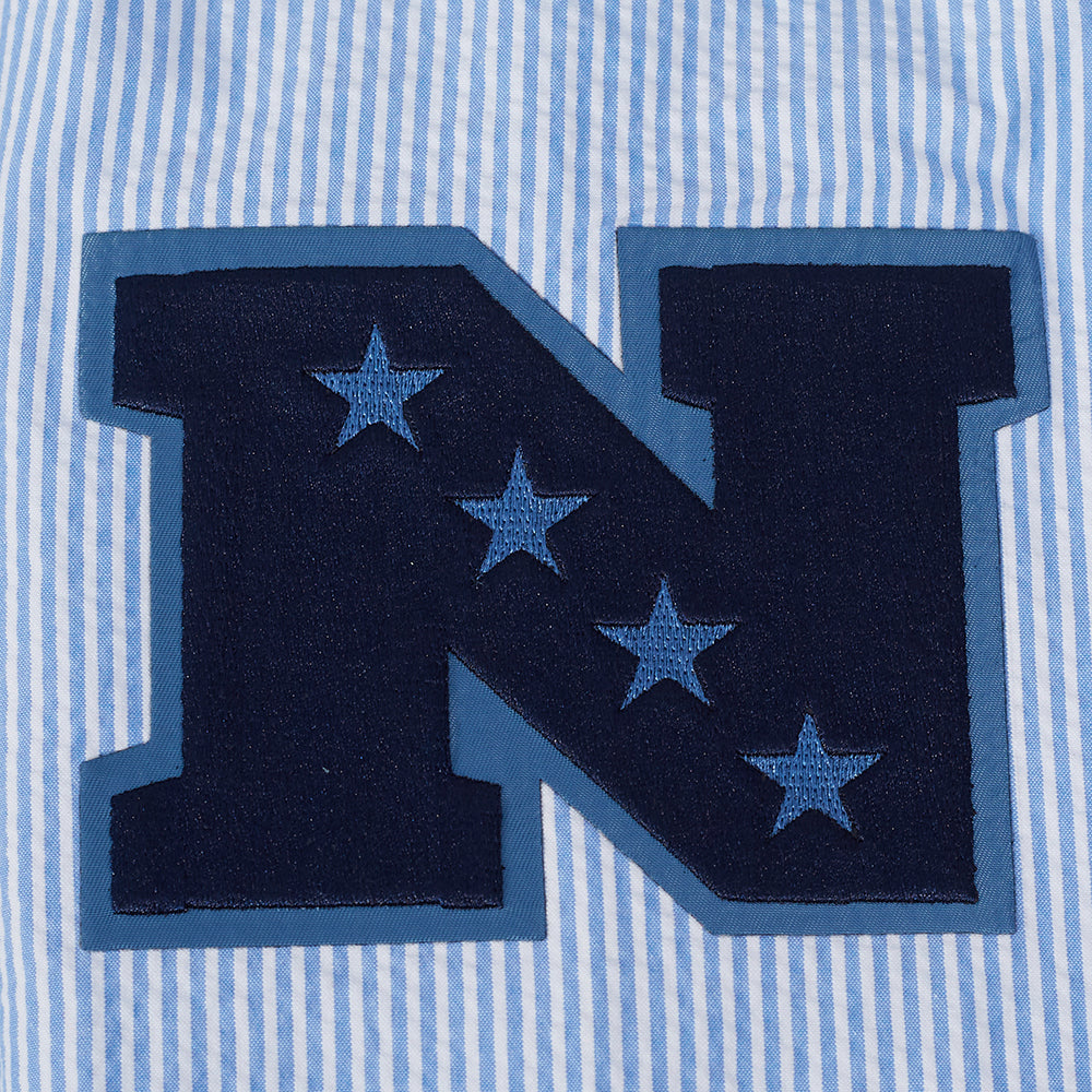 NFL SAN FRANCISCO 49ERS COUNTRY CLUB MEN'S SEERSUCKER JACKET (SEERSUCKER BLUE)