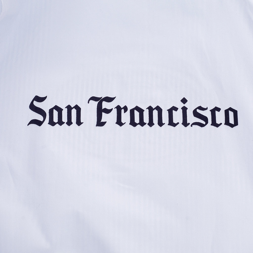 NFL SAN FRANCISCO 49ERS COUNTRY CLUB MEN'S SEERSUCKER JACKET (SEERSUCKER BLUE)