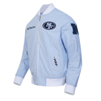 NFL SAN FRANCISCO 49ERS COUNTRY CLUB MEN'S SEERSUCKER JACKET (SEERSUCKER BLUE)