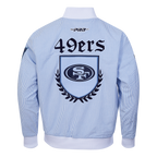 NFL SAN FRANCISCO 49ERS COUNTRY CLUB MEN'S SEERSUCKER JACKET (SEERSUCKER BLUE)