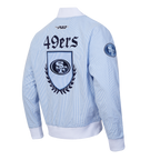 NFL SAN FRANCISCO 49ERS COUNTRY CLUB MEN'S SEERSUCKER JACKET (SEERSUCKER BLUE)