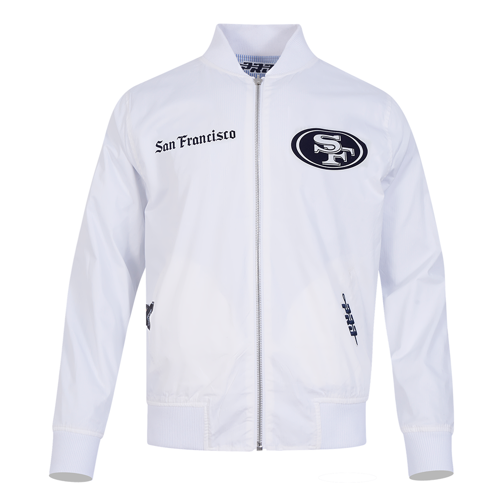 NFL SAN FRANCISCO 49ERS COUNTRY CLUB MEN'S SEERSUCKER JACKET (SEERSUCKER BLUE)