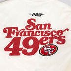 NFL SAN FRANCISCO 49ERS SOUVENIR MEN'S SATIN JACKET (EGGSHELL)