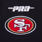 NFL SAN FRANCISCO 49ERS MEN'S JACKET (BLACK)