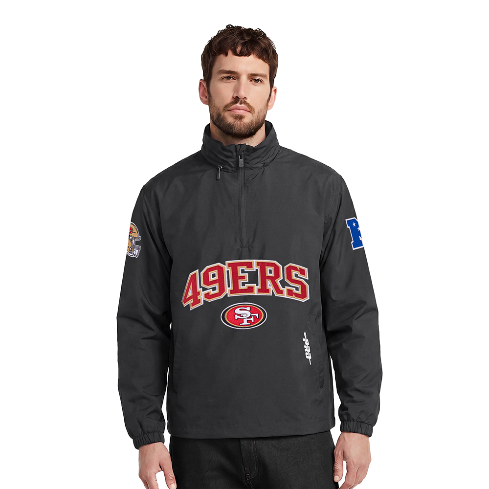 NFL SAN FRANCISCO 49ERS MEN'S JACKET (BLACK)