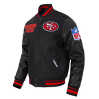 NFL SAN FRANCISCO 49ERS ON TOP MEN'S COAT (BLACK/RED/BLACK)