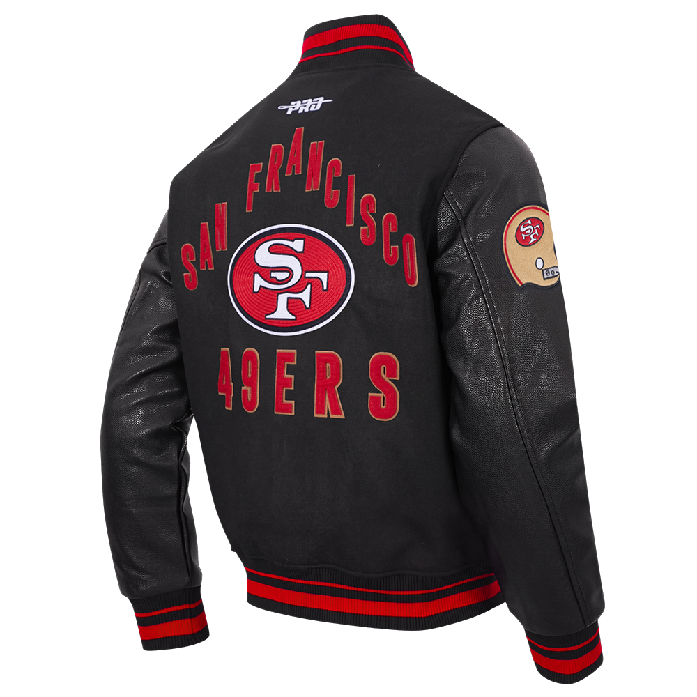 NFL SAN FRANCISCO 49ERS ON TOP MEN'S COAT (BLACK/RED/BLACK)