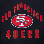 NFL SAN FRANCISCO 49ERS ON TOP MEN'S COAT (BLACK/RED/BLACK)