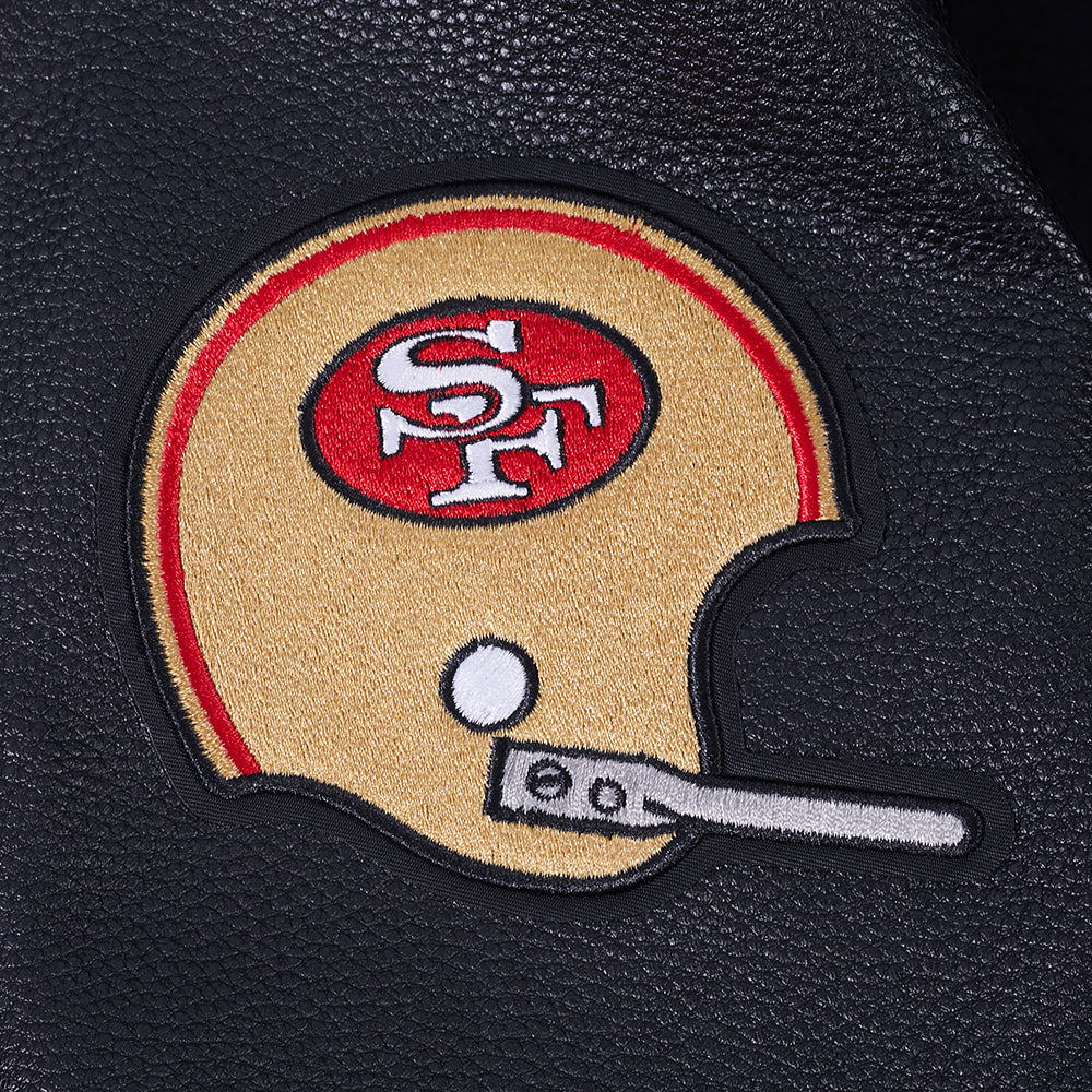 NFL SAN FRANCISCO 49ERS ON TOP MEN'S COAT (BLACK/RED/BLACK)