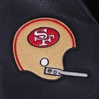NFL SAN FRANCISCO 49ERS ON TOP MEN'S COAT (BLACK/RED/BLACK)