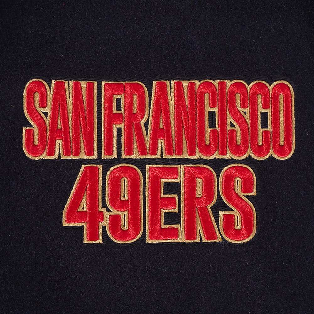 NFL SAN FRANCISCO 49ERS ON TOP MEN'S COAT (BLACK/RED/BLACK)