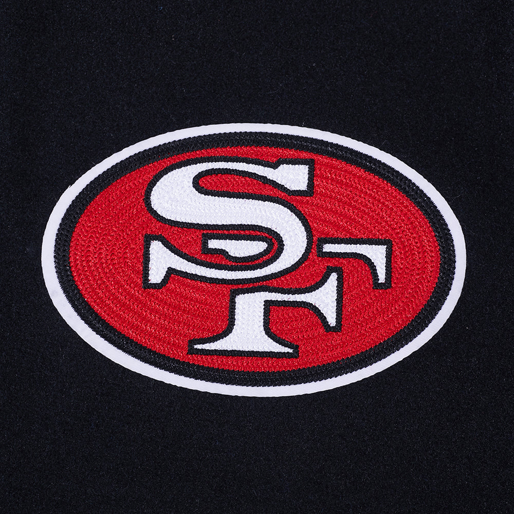 NFL SAN FRANCISCO 49ERS ON TOP MEN'S COAT (BLACK/RED/BLACK)