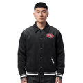 NFL SAN FRANCISCO 49ERS CLASSIC CORDUROY MANTEAU POUR HOMME (NOIR)