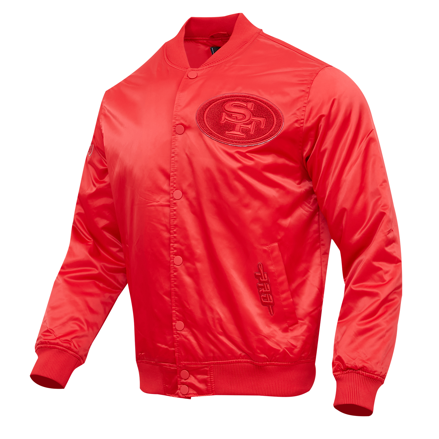 NFL SAN FRANCISCO 49ERS CLASSIC TRIPLE RED MEN'S TRACK JACKET (TRIPLE RED)