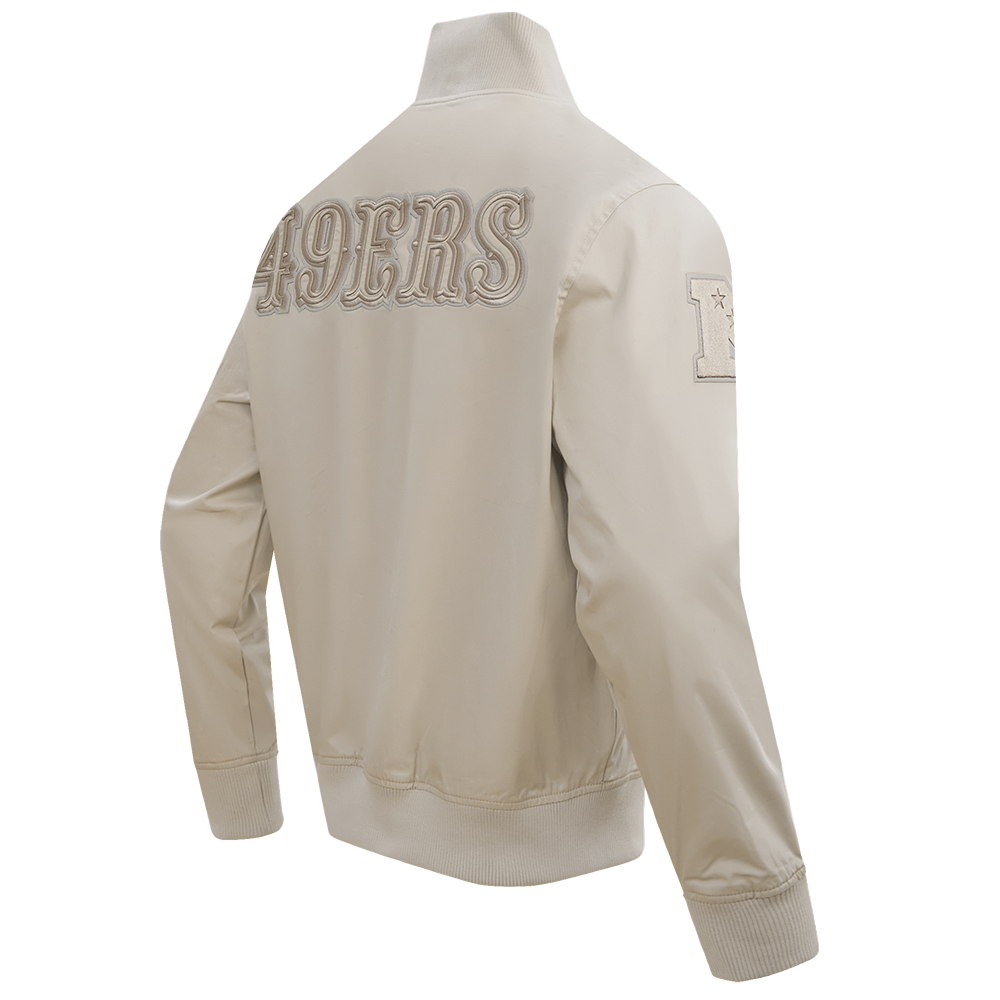 NFL SAN FRANCISCO 49ERS NEUTRAL BLOUSON EN SERGÉ POUR HOMME (TAUPE)