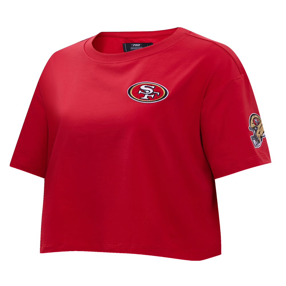 NFL SAN FRANCISCO 49ERS CLASSIC SINGLE JERSEY BOXY TEE (RED)