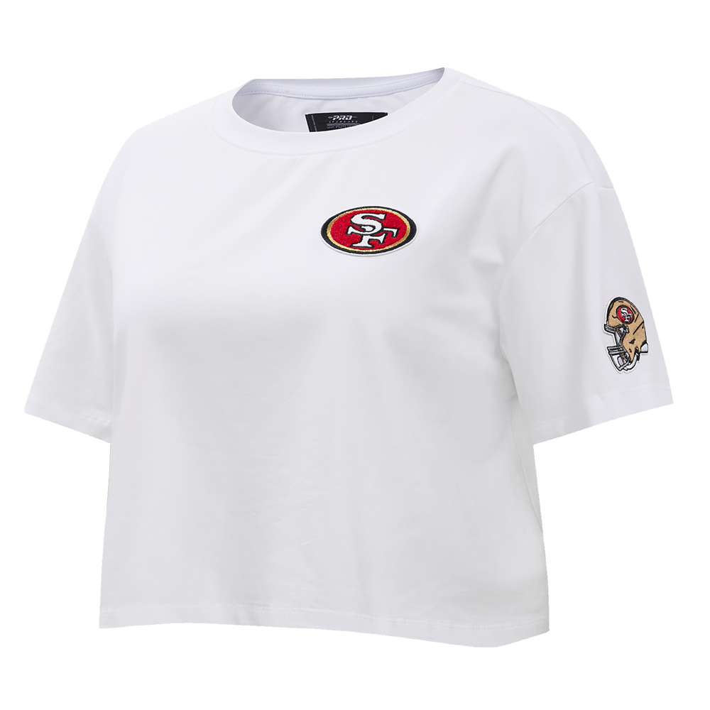 NFL SAN FRANCISCO 49ERS CLASSIC SINGLE JERSEY BOXY TEE (WHITE)