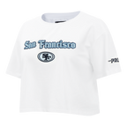 NFL SAN FRANCISCO 49ERS COUNTRY CLUB WOMEN'S MIDRIFF TEE (WHITE)