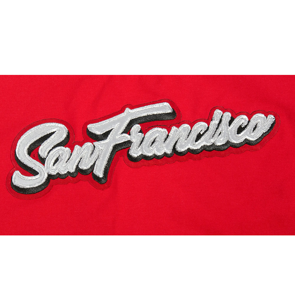 NFL SAN FRANCISCO 49ERS SHEER INFLUENCE CAMISOLE DOS NAGEUR À COUPE DÉCONTRACTÉE POUR FEMME (ROUGE)