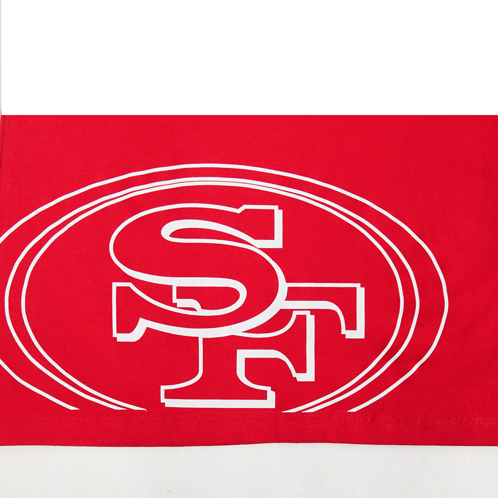 NFL SAN FRANCISCO 49ERS SHEER INFLUENCE CAMISOLE DOS NAGEUR À COUPE DÉCONTRACTÉE POUR FEMME (ROUGE)