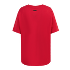 NFL SAN FRANCISCO 49ERS SHEER INFLUENCE WOMEN'S BOYFRIEND TEE (RED)