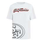 NFL SAN FRANCISCO 49ERS SHEER INFLUENCE T-SHIRT DE COUPE BOYFRIEND POUR FEMME (BLANC)