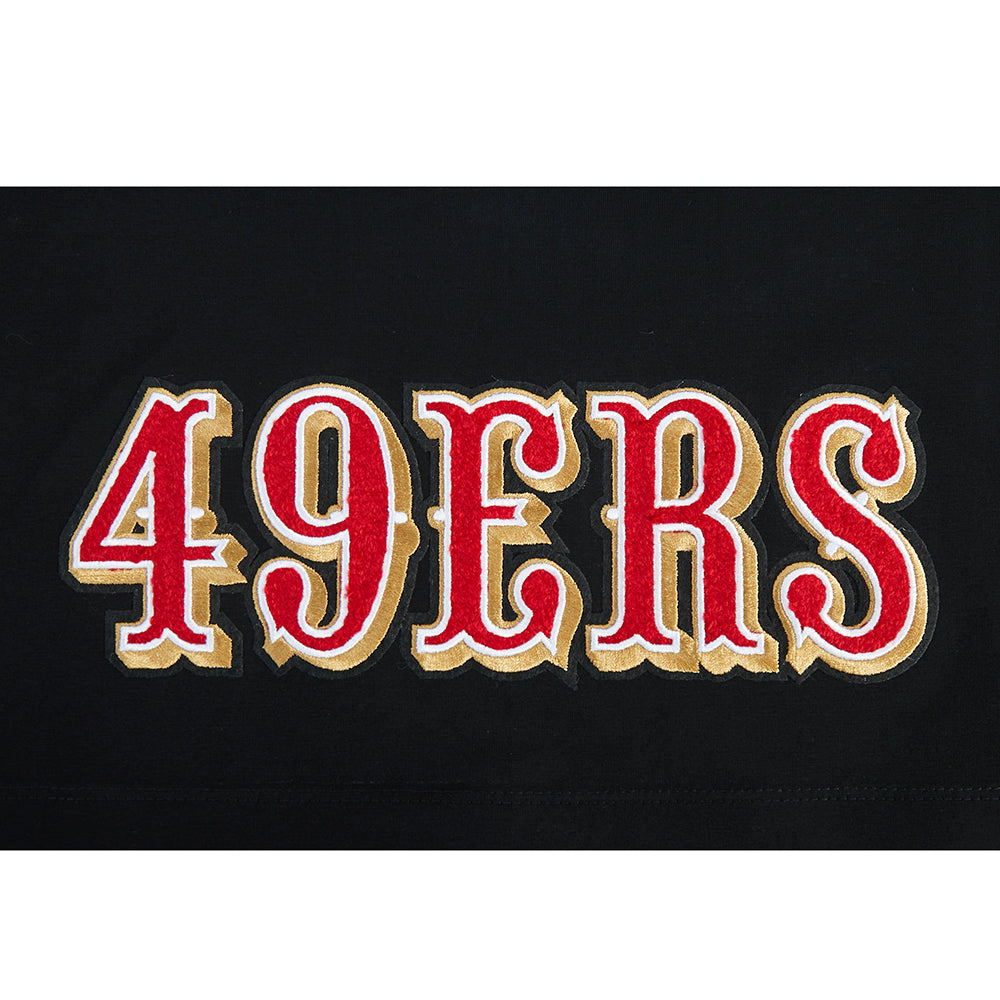 NFL SAN FRANCISCO 49ERS CHRISTIAN MCCAFFREY #23 CLASSIC PNN WOMEN'S SJ BOXY TEE (BLACK)