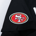 NFL SAN FRANCISCO 49ERS CHRISTIAN MCCAFFREY #23 CLASSIC PNN WOMEN'S SJ BOXY TEE (BLACK)