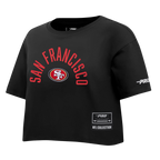 NFL SAN FRANCISCO 49ERS PLAYBACK WOMEN'S SHIRT (BLACK)