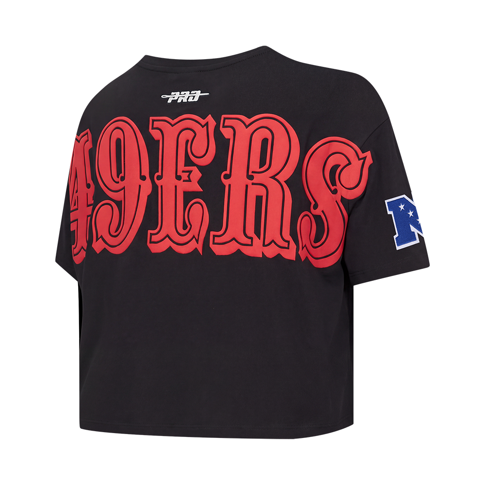 NFL SAN FRANCISCO 49ERS PLAYBACK WOMEN'S SHIRT (BLACK)