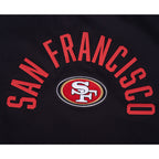 NFL SAN FRANCISCO 49ERS PLAYBACK WOMEN'S SHIRT (BLACK)